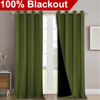NICETOWN Full Shading Curtains 90" Long 2 Panels Set - Image 2