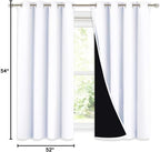NICETOWN 100% Blackout Curtains 54 inches Long, Double-Deck Completely Blackout - Image 10
