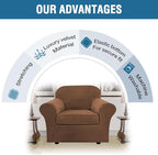 H.VERSAILTEX Rich Velvet Stretch 2 Piece Cover Chair Slipcover Sofa Cover - Image 8