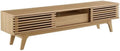 Modway Render Mid-Century Modern Low Profile 70 Inch TV Stand in Oak, 70"