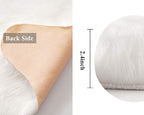 MIULEE Luxury Super Soft Fluffy Area Rug Faux Fur Sheepskin Rug Decorative - Image 2