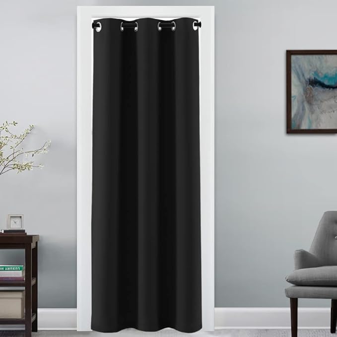 H.VERSAILTEX Doorway Curtain Blackout Closet Door Curtain Room Divider Window by HVERSAILTEX