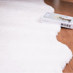 Ghouse Soft Faux Sheepskin Fur Rug 2x4 White Fluffy Bedside Rugs Plush Rug Shag - Image 7