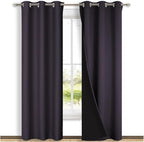 NICETOWN Blackout Curtains 80 inches Long, 2 Pieces, Full Light Blocking Drapes by NICETOWN