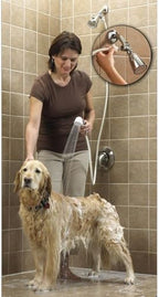 Rinse Ace Snap 'N Spray Quick-Connect and Detachable Shower Hose with On/Off Sprayer, White, 6-Foot