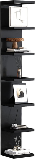 LitaEther Versatile 4 Tier Wall Shelf Unit,Pink Lack Wall Shelf,Display Floating Shelf with LED Remote Control Light
