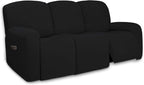 PureFit Super Stretch 3 Seats Recliner Chair Sofa Couch Cover by PureFit