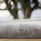 ORINOVA Faux Fuzzy Machine Washable Bunny Fur Area Rugs - Image 2