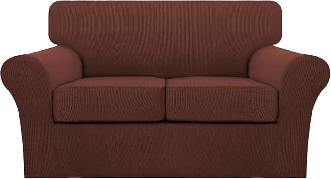 Turquoize 3 Piece Sofa Covers For 2 Cushion Couch Sofa Slipcover Soft Couch by Turquoize