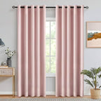 MIULEE Light Pink Room Darkening Curtains Thermal Insulated Drapes Solid Window by MIULEE