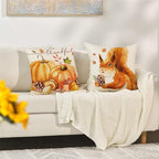 VAKADO Fall Outdoor Throw Pillow Covers 18x18 Set of 4 Decorative Cushion Cases Home Porch Decor for Patio Furniture Couch Bed Sofa,Watercolor Birds Floral Couch Cover