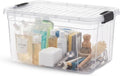 Superio 11 Quart Clear Plastic Storage Boxes with Lids, Stackable Organizer Containers, BPA-Free Storage Bins for Home, Office, School & Dorm, 1 Pack