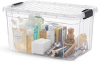 Superio 11 Quart Clear Plastic Storage Boxes with Lids, Stackable Organizer Containers, BPA-Free Storage Bins for Home, Office, School & Dorm, 1 Pack