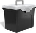 Staples File Folder Tote, Portable Filing Box for Letter Size Hanging Files