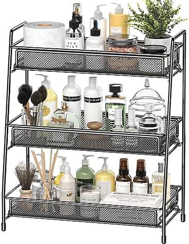EKNITEY Bathroom Countertop Organizer Rack - 3 Tier Counter Spice Rack