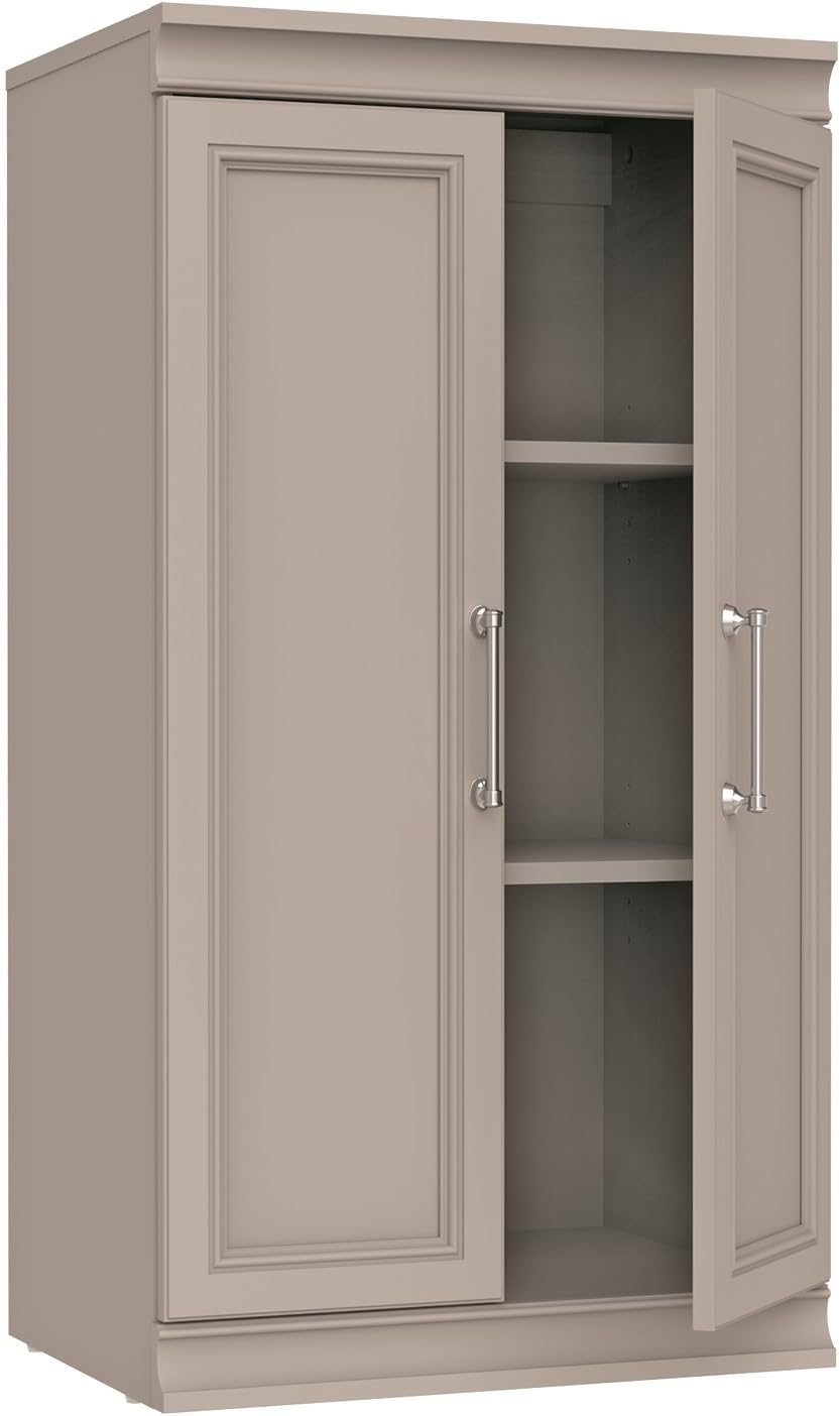 ClosetMaid Modular Storage 21.38-inch W 3-Shelf Storage Cabinet with Doors, Smoky Taupe