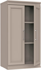 ClosetMaid Modular Storage 21.38-inch W 3-Shelf Storage Cabinet with Doors, Smoky Taupe