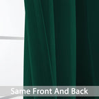 Yakamok Dark Green Blackout Curtains - Image 5