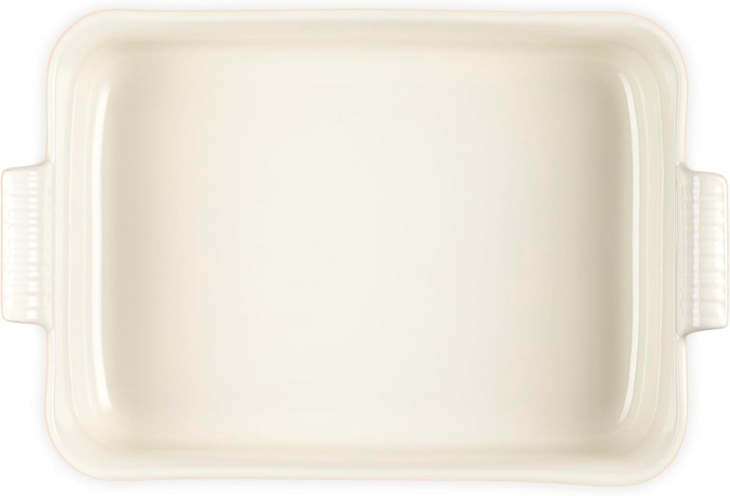 Le Creuset Stoneware Deep Rectangular Lasagna Dish, 6.75 qt., Peche