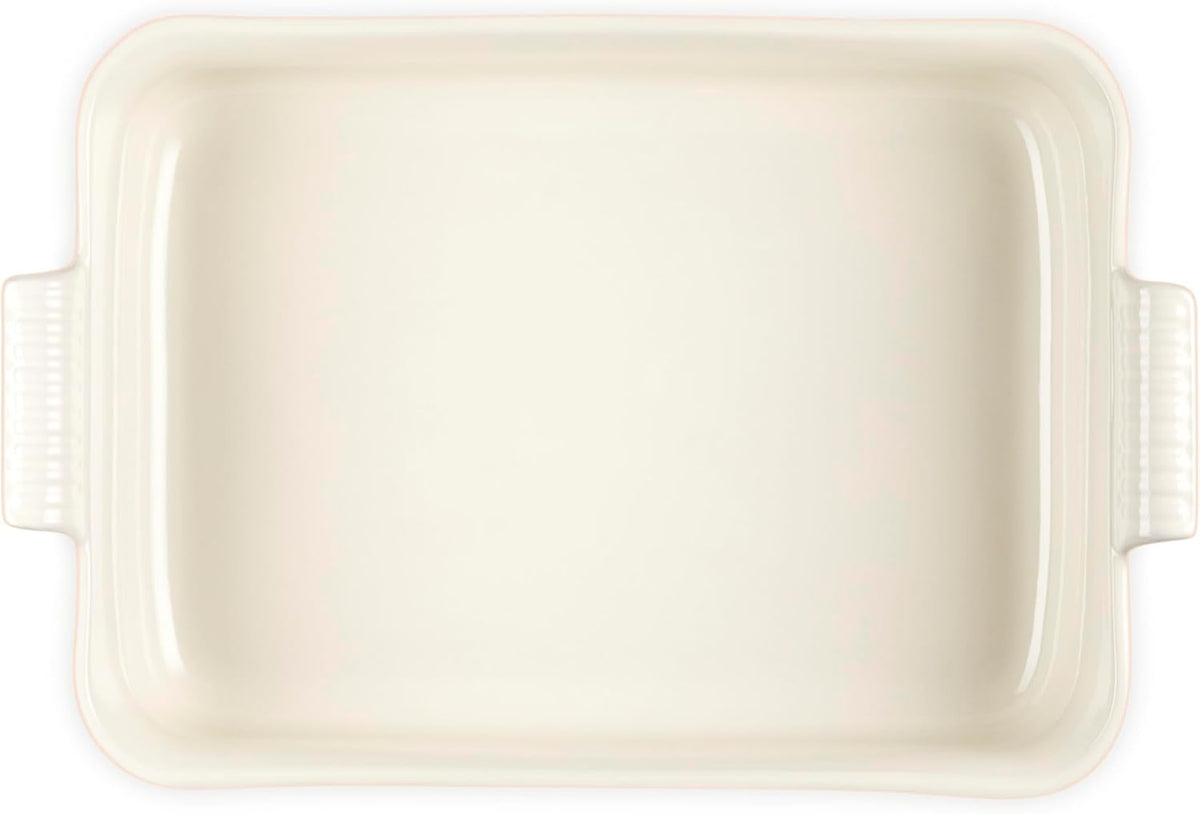 Le Creuset Stoneware Deep Rectangular Lasagna Dish, 6.75 qt., Peche