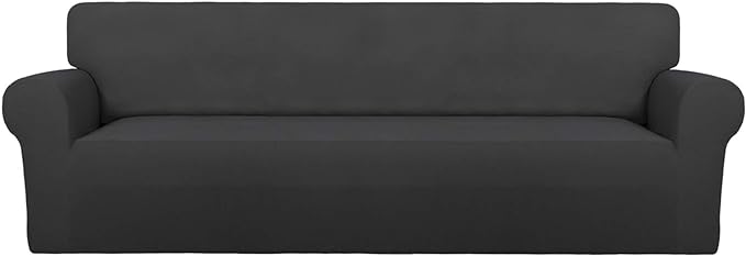 PureFit Super Stretch 4 Seater Sofa Slipcover – Spandex Non Slip Soft Couch by PureFit