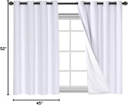H.VERSAILTEX Linen Blackout Curtains 45 Inches Long 100% Blackout Thermal - Image 8