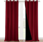 NICETOWN Full Shading Curtains 90 inches Long 2 Panels Set by NICETOWN