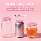 Drink Covers for Alcohol Protection 100 Pack, Cup Covers for Drinks