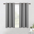 NICETOWN Silver Grey Small Window Blackout Curtain Panels by NICETOWN
