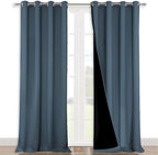 NICETOWN Full Shading Curtains 90 inches Long 2 Panels Set by NICETOWN