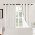 H.VERSAILTEX Primitive Linen Curtains 100% Blackout Curtain Drapes Burlap by HVERSAILTEX