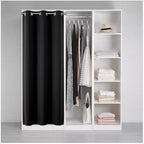 Joydeco Blackout Door Curtain for Doorway Privacy 80 Inches Long, Grommet - Image 3