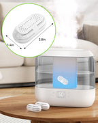 8 Pack Demineralization Cartridge Compatible with All LEVOIT Top Fill Humidifiers, Humidifier Water Cleaners, Efficiently Reduce Dust & Odor