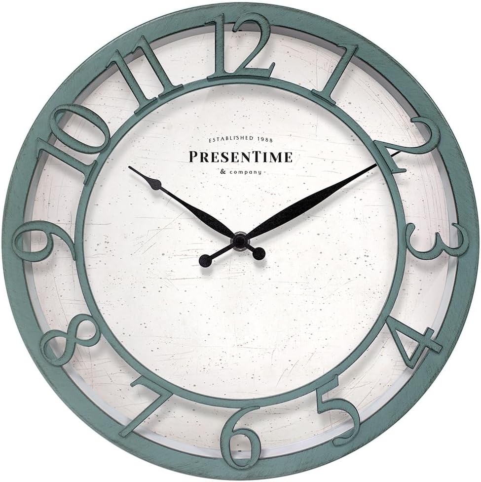 Presentime 21" Farmhouse Series Wall Clock