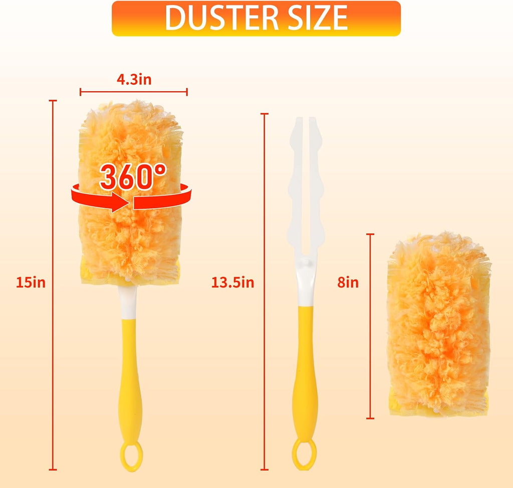30 Count Duster Refill for Swiffer Duster with 1 Handle, Yellow