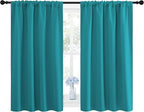 NICETOWN Peacock Blue Blackout Curtains Panels - Image 2