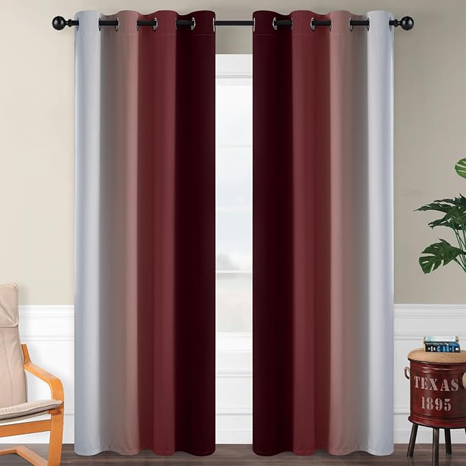 SimpleHome Ombre Room Darkening Curtains - Image 2