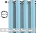 Yakamok Blackout Curtains for Bedroom, Grommet Thermal Insulated Room Darkening - Image 4