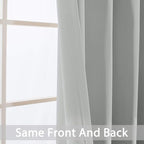 Yakamok Room Darkening Grommet Window Drapes Thermal Insulated Light Blocking - Image 6