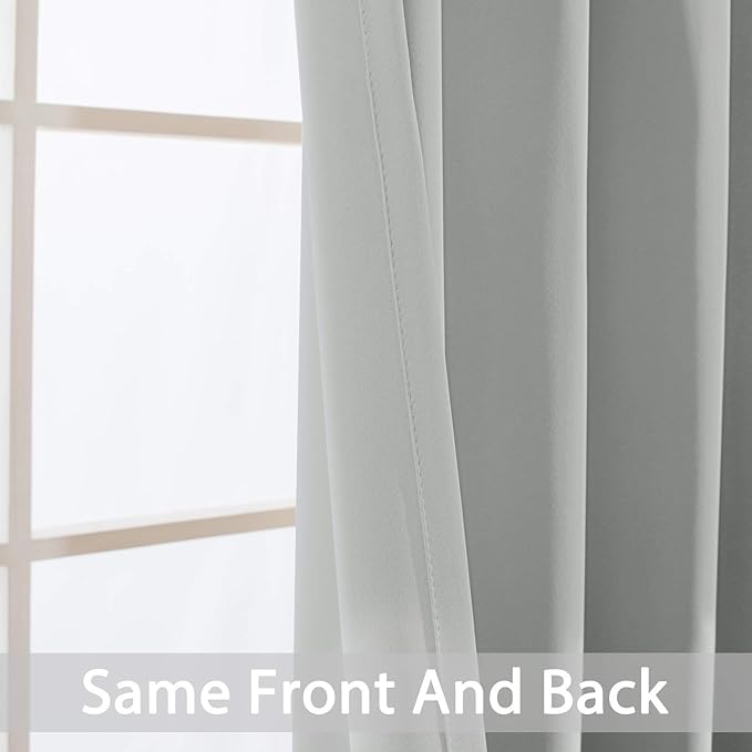 Yakamok Blackout Curtains for Bedroom, Grommet Thermal Insulated Room Darkening - Image 5