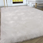 Faux Fur Area Rug, Indoor Plush Floor Carpets - Image 2