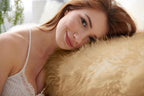 Ciicool Faux Sheepskin Rugs Soft Faux Fur Rug Beige Fluffy Rug Chair Couch - Image 5