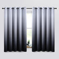 SimpleHome Gradient Color Ombre Room Darkening Curtains Blackout Black Thermal by SimpleHome