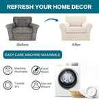 Turquoize 2 Piece Chair Covers Armchair Slipcovers - Image 7