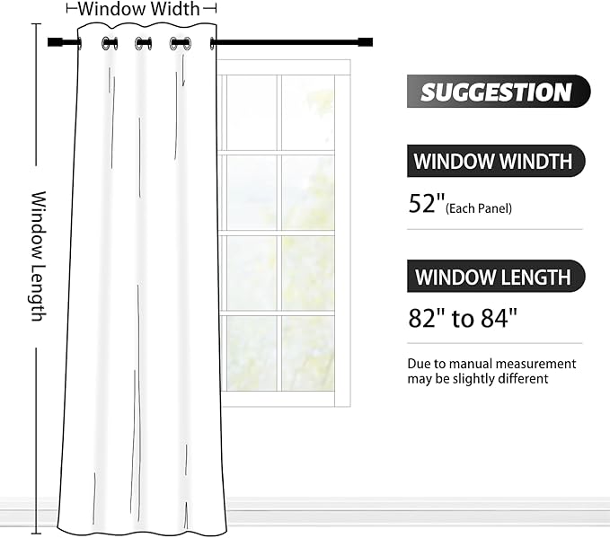SimpleHome Ombre Room Darkening Curtains 84 inches Length - Image 7