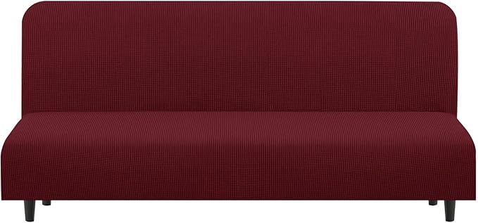 U-NICE HOME Stretch Futon Cover Armless Bed Slipcover by U-NICEHOME