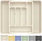 Caperci Large Silverware Organizer Tray for Kitchen Drawer Utensils Thicker