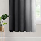 Yakamok Room Darkening Ombre Curtains 63 Inch Length, Light Blocking Grommet - Image 4