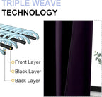 Simplebrand Ava BlackBerry Blackout Curtains - Image 5