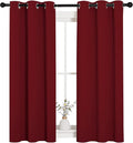 NICETOWN Christmas Burgundy Bedroom Curtains Blackout Draperies, Decorations by NICETOWN